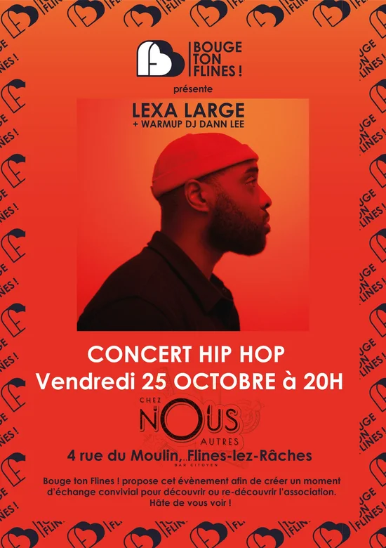 affiche du concert chez nous utres