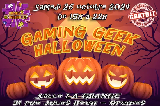 affiche de l'évènement Gaming Geek Halloween