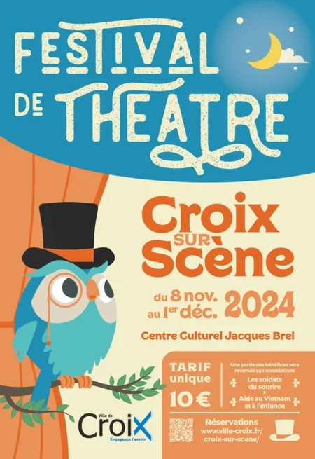 affiche du festival de Théâtre de Croix