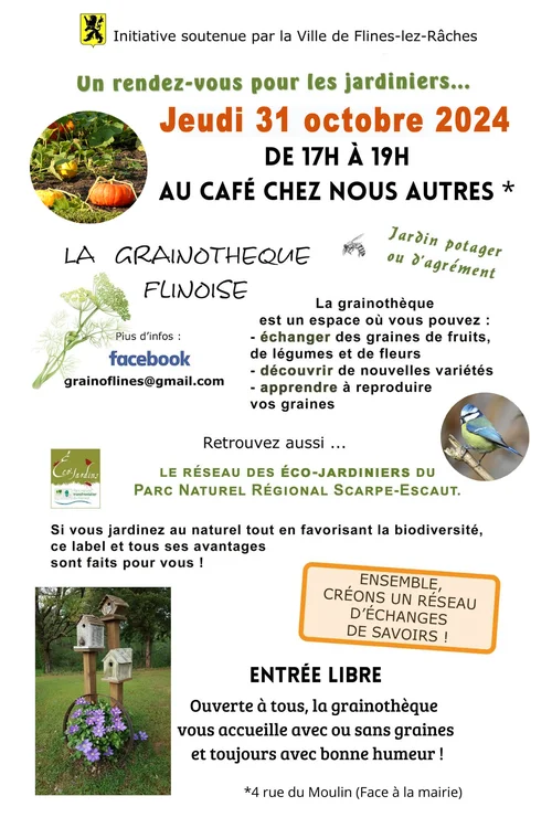 affiche de l'évènement "rendez-vous des jardiniers